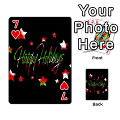 Happy Holidays 2  Playing Cards 54 Designs  from ArtsNow.com Front - Heart7