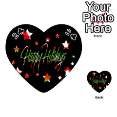 Happy Holidays 2  Playing Cards 54 (Heart)  from ArtsNow.com Front - Club2