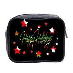 Happy Holidays 2  Mini Toiletries Bag 2 Back