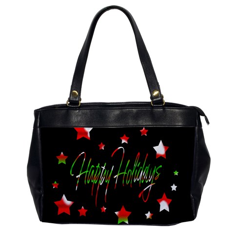 Happy Holidays 2  Office Handbags from ArtsNow.com Front