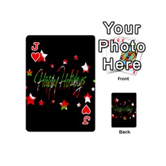 Jack Happy Holidays 2  Playing Cards 54 (Mini)  from ArtsNow.com Front - HeartJ