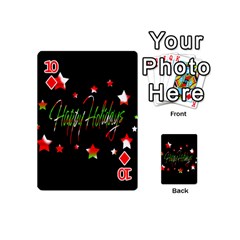 Happy Holidays 2  Playing Cards 54 (Mini)  from ArtsNow.com Front - Diamond10