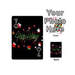 Happy Holidays 2  Playing Cards 54 (Mini)  from ArtsNow.com Front - Club7