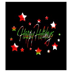 Happy Holidays 2  Drawstring Pouches (Medium)  from ArtsNow.com Back