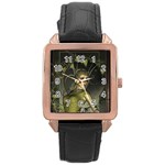 Wonderful Fairy Rose Gold Leather Watch 