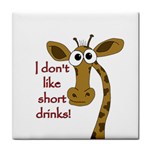 Giraffe joke Tile Coasters