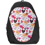 Colorful Cute Hearts Pattern Backpack Bag