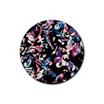 Creative chaos Rubber Round Coaster (4 pack) 