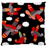 Playful airplanes  Large Cushion Case (One Side)