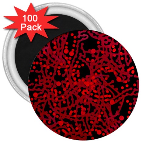 Red emotion 3  Magnets (100 pack) from ArtsNow.com Front