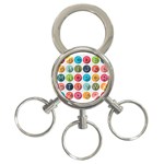 Alphabet 3-Ring Key Chains