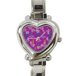 Zombie Pattern Heart Italian Charm Watch