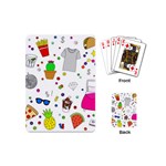 Animals Fruite Cake Lip Pattern Playing Cards (Mini) 