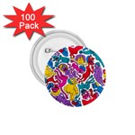 Animation Animated Cartoon Pattern 1.75  Buttons (100 pack) 