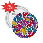 Animation Animated Cartoon Pattern 2.25  Buttons (10 pack) 