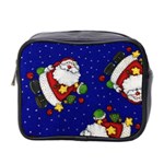 Blue Santas Clause Mini Toiletries Bag 2-Side