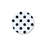 Polka Dots - Black on Pastel Blue Golf Ball Marker (10 pack)
