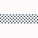 Polka Dots - Black on Pastel Blue Medium Bar Mat