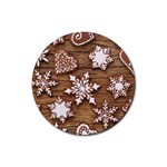 Christmas Cookies Rubber Coaster (Round) 