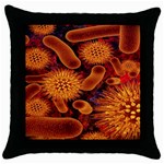 Chemical Biology Bacteria Bacterium Throw Pillow Case (Black)