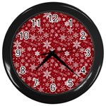 Christmas Day Wall Clocks (Black)