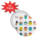 Face People Man Girl Male Female Young Old Kit 1.75  Buttons (10 pack)