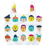 Face People Man Girl Male Female Young Old Kit Full Print Recycle Bags (L) 