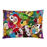 Face Mask Cartoons Stash Holiday Pillow Case (Two Sides)