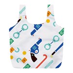 Guns Illustrations Full Print Recycle Bags (L) 