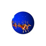 Holidays Christmas Deer Santa Claus Horns Golf Ball Marker (4 pack)
