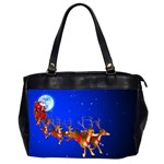 Holidays Christmas Deer Santa Claus Horns Office Handbags (2 Sides) 