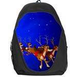 Holidays Christmas Deer Santa Claus Horns Backpack Bag