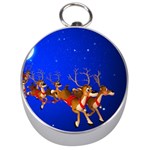 Holidays Christmas Deer Santa Claus Horns Silver Compasses