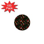 Hat Merry Christmast 1  Mini Buttons (100 pack) 