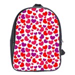 Love Pattern Wallpaper School Bags(Large) 