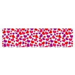 Love Pattern Wallpaper Satin Scarf (Oblong)