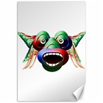 Futuristic Funny Monster Character Face Canvas 12  x 18  