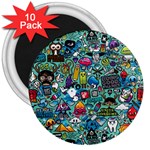 Monster 3  Magnets (10 pack) 