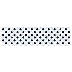 Polka Dots - Black on Pastel Blue Satin Scarf (Oblong)