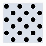 Polka Dots - Black on Pastel Blue Medium Glasses Cloth
