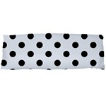 Polka Dots - Black on Pastel Blue Body Pillow Case Dakimakura (Two Sides)