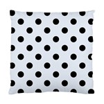 Polka Dots - Black on Pastel Blue Standard Cushion Case (Two Sides)