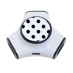 Polka Dots - Black on Pastel Blue Portable USB Hub (One Side)