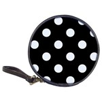 Polka Dots - Pastel Blue on Black Classic 20-CD Wallet