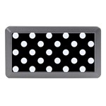 Polka Dots - Pastel Blue on Black Memory Card Reader (Mini)