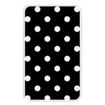 Polka Dots - Pastel Blue on Black Memory Card Reader (Rectangular)