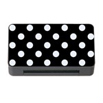 Polka Dots - Pastel Blue on Black Memory Card Reader with CF
