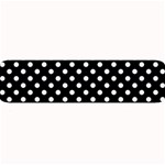 Polka Dots - Pastel Blue on Black Medium Bar Mat