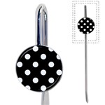 Polka Dots - Pastel Blue on Black Book Mark