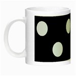 Polka Dots - Pastel Blue on Black Night Luminous Mug